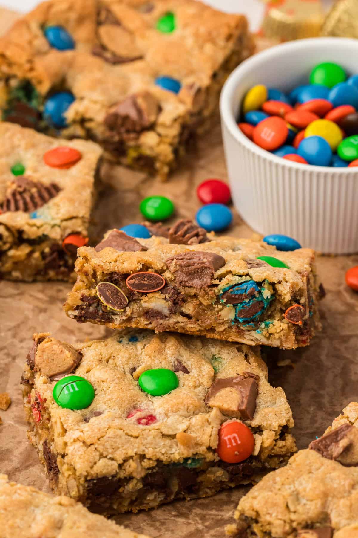 Easy Monster Cookie Bars: Quick Recipe with M&Ms & Peanut Butter